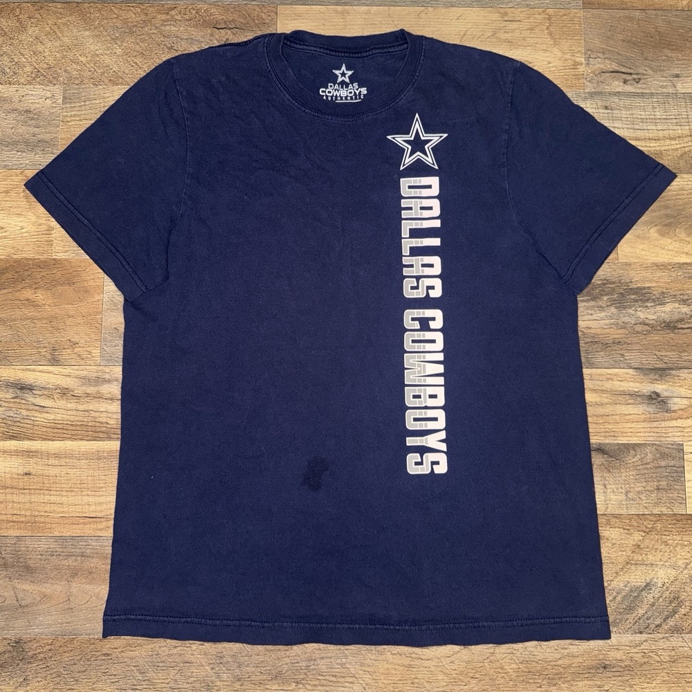 Dallas Cowboys Authentic T Shirt Navy Size Small